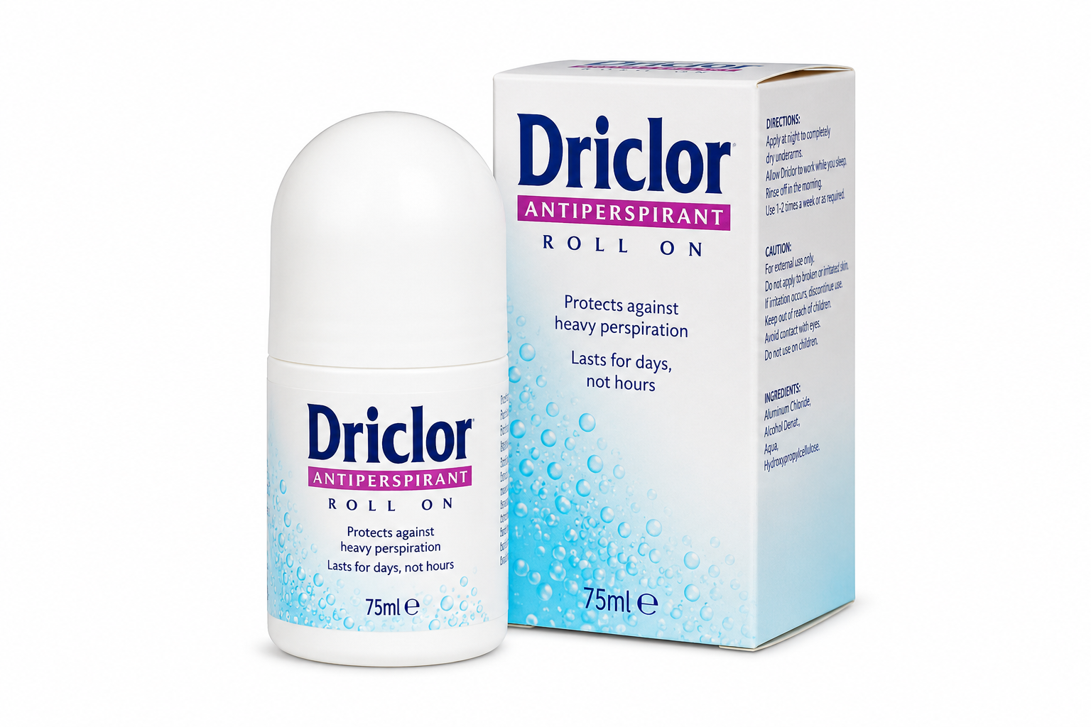 Driclor Antiperspirant Roll On Deodorant - 75ml