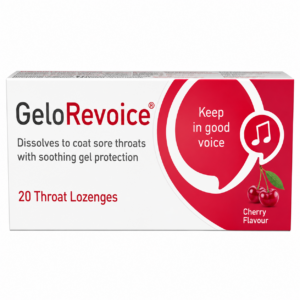GeloRevoice Cherry Flavour - 20 Throat Lozenges
