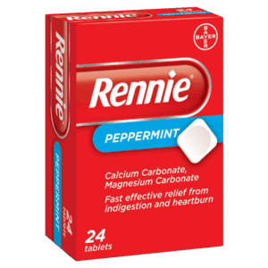Rennie Peppermint - 24 Tablets