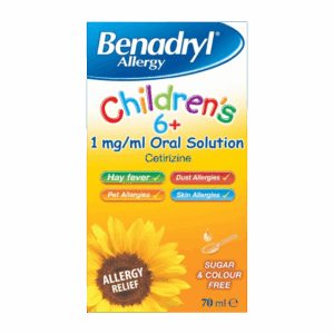 Benadryl Child Allergy Solution for 6 plus - 70ml