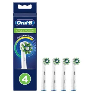 Oral B Crossaction Replacement Electric Toothbrush Head – Pack of 4