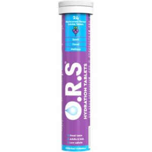 O.R.S Blackcurrant Hydration Tablets - Tube of 24 Tablets