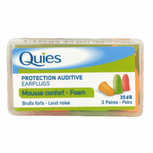 Quies Foam Earplugs - 3 Pairs