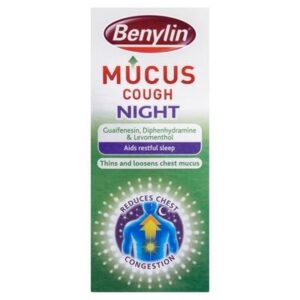 Benylin mucus cough night syrup 150ml