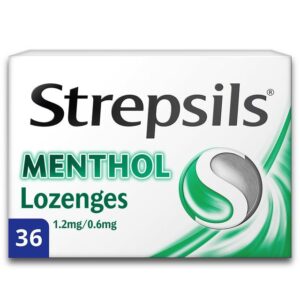 Strepsils Menthol 1.2mg/0.6mg - 36 Lozenges