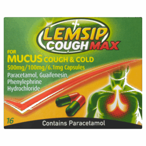 Lemsip Cough Max For Mucus Coughs & Colds - 16 Capsules