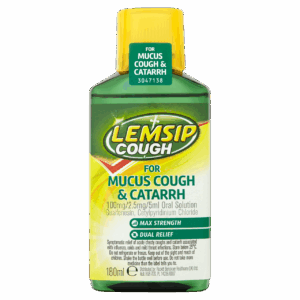Lemsip Cough For Mucus Cough & Cattarh - 180ml