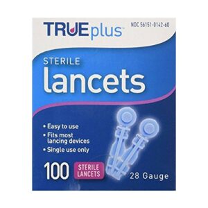 Trueplus Sterile Lancets 28 Gauge - 100 Lancets