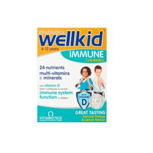 Wellkid Immune Chewable - 30 Natural Orange & Lemon Flavour Tablets