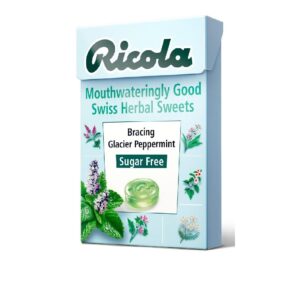 Ricola - Glacier Peppermint Sugar Free Lozenges Box - 45g