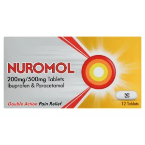 Nuromol Dual Action Pain Relief 200mg/500mg-12-tablets