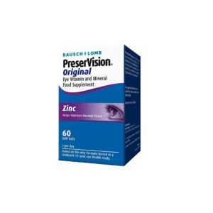 Preservision Original Zinc Soft Gel Capsules - Pack of 60