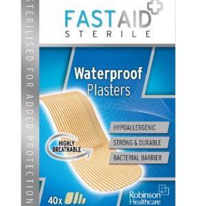 Fast Aid Washproof Plaster - 40 Pack