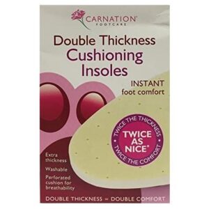 Carnation Double Thickness Cushioning Insoles - 1 Pair