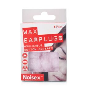 Noise X Wax Earplugs - 6 Pairs