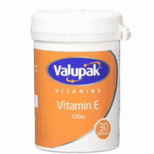 Valupak Vitamin E - 30 Capsules