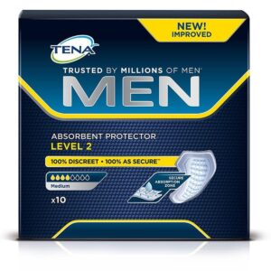 TENA Men Level 2 Incontinence Absorbent Protector - 10 pack