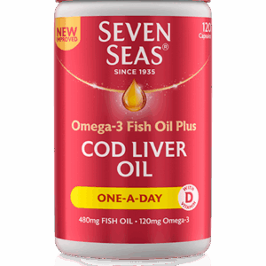 Seven Seas Cod Liver Oil One-A-Day - 120 Capsules