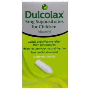 Dulcolax Suppositories For Children - 5mg - 5 Suppositories