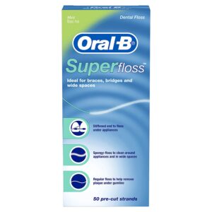 Oral-B Super Floss Mint - 50 Pre-Cut Strands