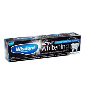 Wisdom Active Whitening Charcoal Toothpaste - 100ml