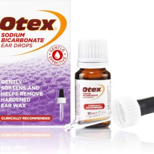 Otex Sodium Bicarbonate Oil Ear Drops for Hardened Ear Wax Bottle with Dropper - 10ml