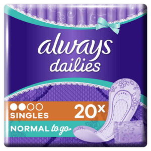 Always Dailies Fold &Wrap Normal Pantyliner - 20pk