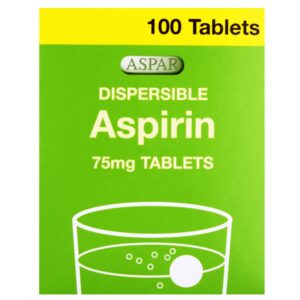 Aspirin Dispersible 75mg (Blood Thinner) Tablets