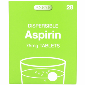 Aspirin Dispersible 75mg (Blood Thinner) - 28 Tablets
