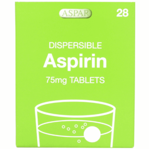 Aspirin Dispersible 75mg (Blood Thinner) - 28 Tablets