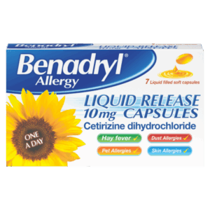 Benadryl Allergy Liquid Release 10mg - 7 Capsules