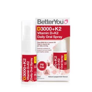 BetterYou D3000 + K2 Vitamin D+K2 Daily Oral Spray - 12ml