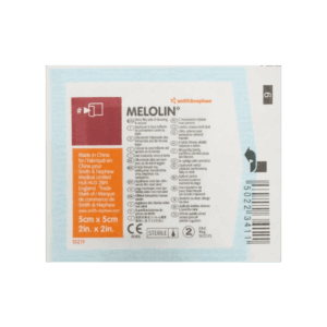 Melolin Cushioned Dressing Pads - 5x5cm - Pack of 100