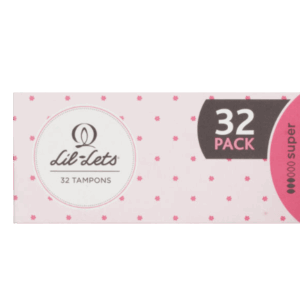 Lil-Lets Non-Applicator Tampons Super - 32 Tampons