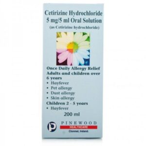 Cetirizine Hydrochloride 5mg/5ml Oral Solution (Brand May Vary)