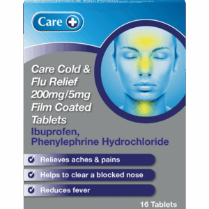 Care Cold & Flu Relief - 16 Tablets