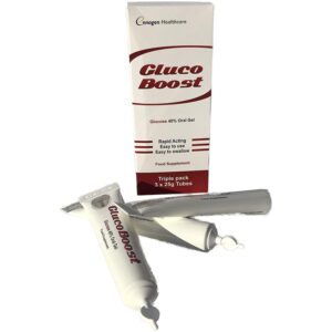 GlucoBoost Glucose Oral Gel 40% - 25g Tubes - Pack of 3