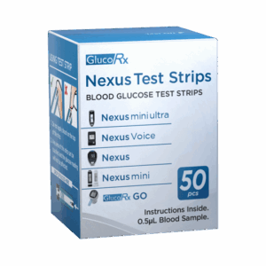 GlucoRx Nexus Testing Strips - Pack of 50 Strips