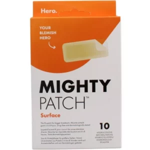 Hero Mighty Patch Surface Anti-Acne Patches XL Areas 10 Hydrocolloid Patches