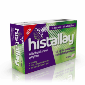 Histallay (Fexofenadine) 120mg Film-Coated Tablets - 30 Tablets