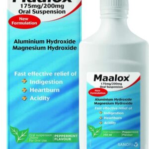 Maalox Peppermint oral suspension - 250 ml