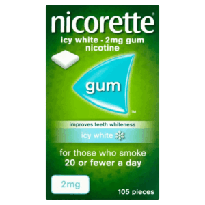 Nicorette Icy White Gum 2mg - 105 Pieces