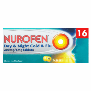 Nurofen Day & Night Cold & Flu 200mg/5mg - 16 Tablets