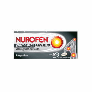 Nurofen Joint & Back Pain Relief 200mg - 16 Soft Capsules