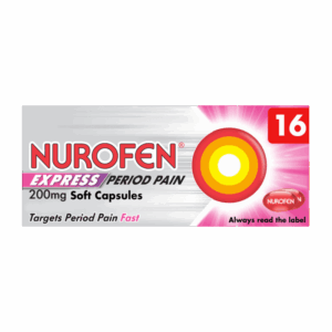 Nurofen Express Period Pain 200mg - 16 Soft Capsules