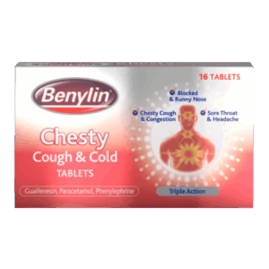 Benylin Chesty Cough & Cold Tablets - 16 Tablets
