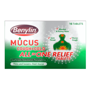 Benylin Mucus Cough Tablets - 16 Tablets