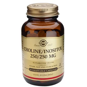 Solgar Choline/Inositol/250/250mg - 50 Veg capsules