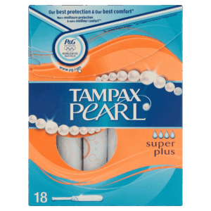Tampax Pearl Super Plus Tampons - 18 Pack