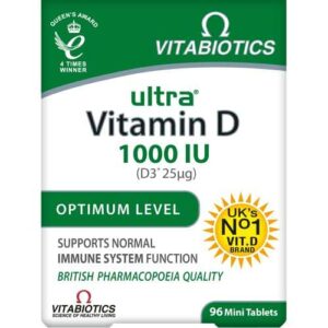 Vitabiotics Ultra Vitamin D 1000IU Optimum Level - 96 Tablets